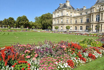 Jardin du Luxembourg &agrave; Paris en &eacute;t&eacute;. France