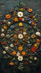 Medicine Wheel Healing Garden Native American Spirituality Religion Spiritual Symbol