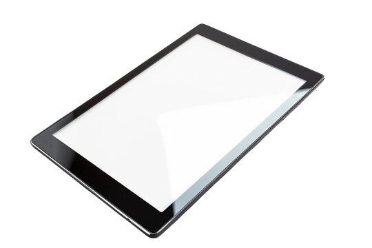 Elegant Touchscreen Tablet with Blank Screen for Custom Content Isolated on Transparent Background