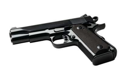 Modern gun isolated.