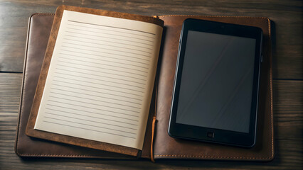 Modern e-reader and notebook isolated vector on white background for online education. Perfect for educational content and e-learning materials in stock photos.