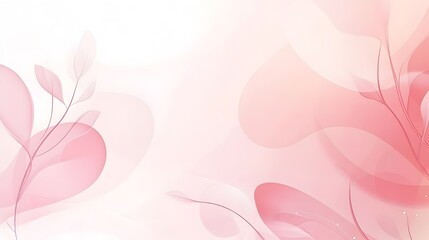 Soft Pink Hued Minimalistic Abstract Shapes Suitable for Presentation Slides and Digital Design Needs
