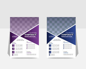 Creative Corporate & Business Flyer Template Design, abstract business flyer, vector template design. cover, annual report, poster, flyer and 2 color.