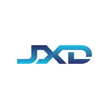 Initial JXD Geometric Modern Creative Business Technology Icon Design Logo