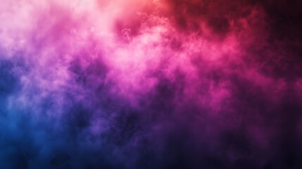 A modern, minimalist wallpaper with a gentle, ethereal glow is created by combining an abstract, colorful mist background with grainy, unfocused ambient neon light.