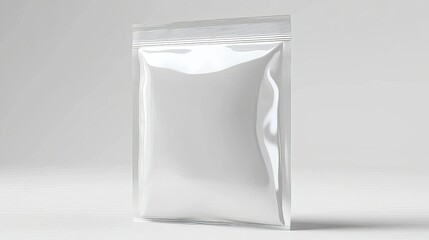 Blank White Stand Up Pouch Mockup.