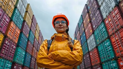 black African worker who was hurt in a leg accident and needed assistance from a medical team in a port cargo container yard
