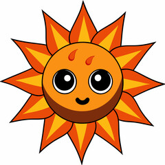 Solar Flare A Molten Being of Devastating Heat Art art vector illustration