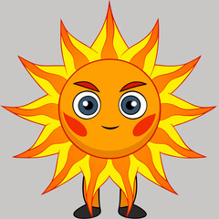 Solar Flare A Molten Being of Devastating Heat Art art vector illustration