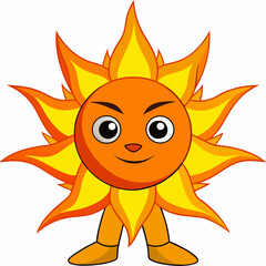 Solar Flare A Molten Being of Devastating Heat Art art vector illustration