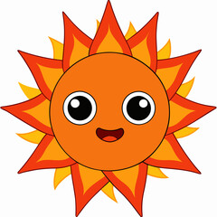 Solar Flare A Molten Being of Devastating Heat Art art vector illustration