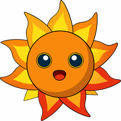 Solar Flare A Molten Being of Devastating Heat Art art vector illustration