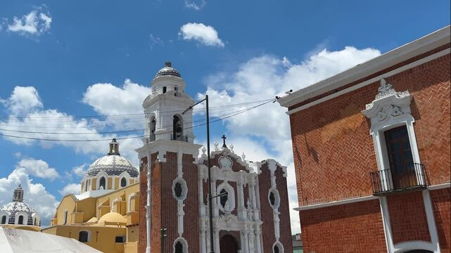 catedral en el centro de Tlaxcala en M&eacute;xico