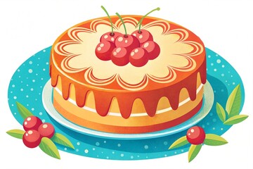 cake with cherry