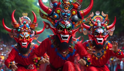 Diablos danzantes de yare, tradicion del estado mirando Venezuela