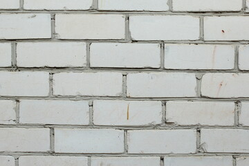 white brick wall