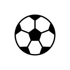 Obraz premium Ball of soccer icon flat design