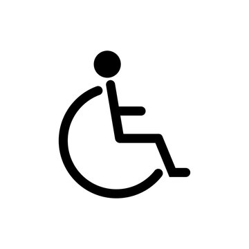 whellchair icon,line style