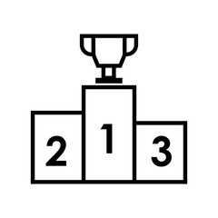 Winners podium icon,ranking vector illustration