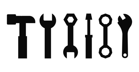 Working Tools Icon isolated on white background