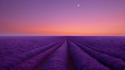 A gradient transitioning from deep orange to soft pink and finally to a dusky purple