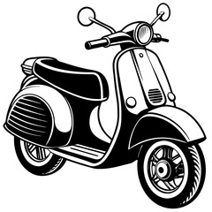 scooter Vector Art art vector illustration