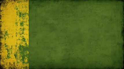 A grunge texture with dominant green color and a yellow vertical strip on the left side.