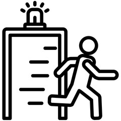Emergency Exit Icon