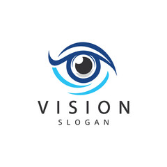 Abstract vision logo Vector Eye illustration