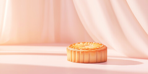 Simple and minimal mooncakes background for mid autumn festival
