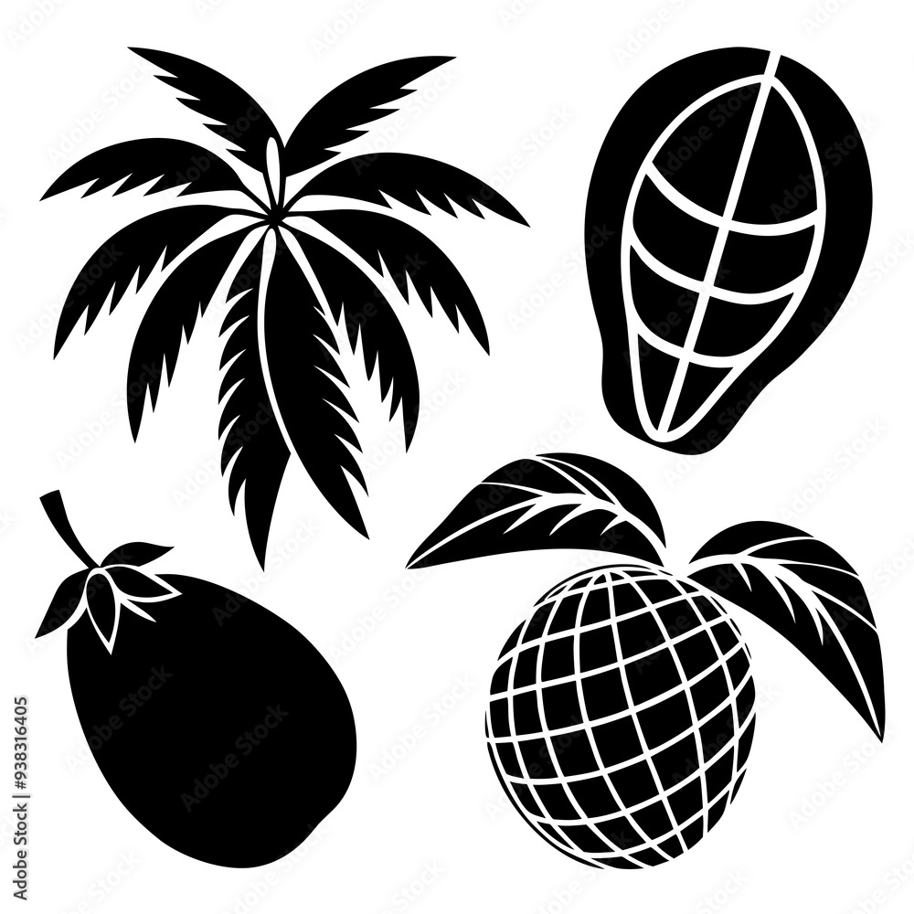 Wall mural illustration of a fruit