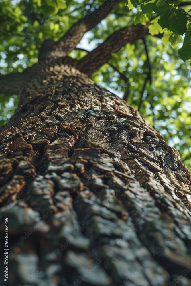 Poster a large tree with plenty of leaves is pictured