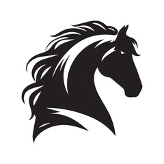 horse head silhouette