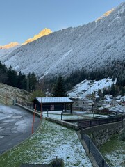 Winter mountain view