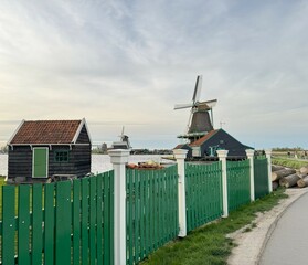 dutch windmill in the country
