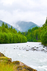 river in the mountains