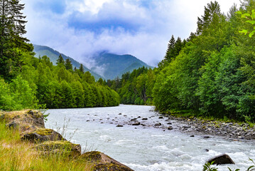 river in the mountains
