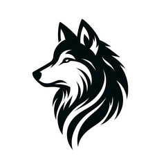 Fototapeta premium wolf silhouette