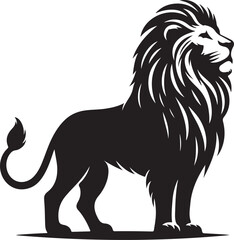 Lion Silhouette Vector Art Illustration