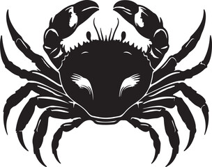 True crabs Silhouette Vector Art Illustration