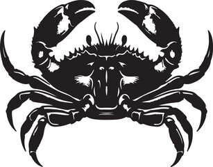 True crabs Silhouette Vector Art Illustration