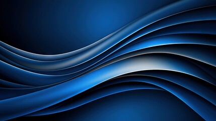 Obraz premium Blue wavy lines on a black background with a white line on the left Black wavy lines on a white background with a white line on the left