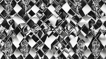 Fototapeta premium black and white seamless pattern