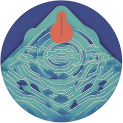 lotus flower on white background