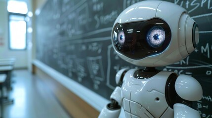 Cute ai robot solves problems