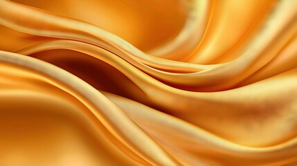 Obraz premium A close-up of a yellow fabric with a very wavy design on its top