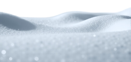 Isolated snow hills landscape. Winter snowdrift background.