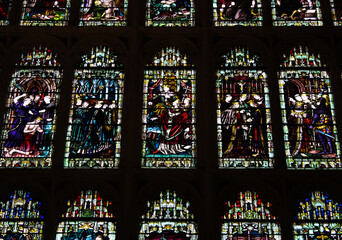 stained glass window in church