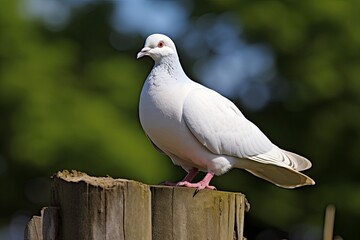 Fototapeta premium white pigeon or dove 