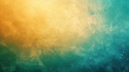 Fototapeta premium teal green and light sun yellow gradient background